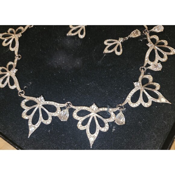 Nightfire Icy Sparkle Choker Earrings Set Alfred Durante for Franklin Mint VTG - Picture 7 of 10